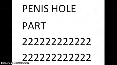 Penis Hole Youtube