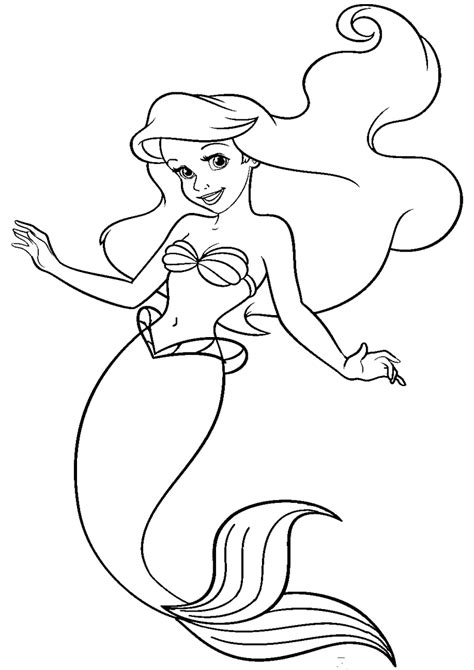 Kolorowanka Ma A Syrenka Malowanka Ariel Nr Mermaid Coloring