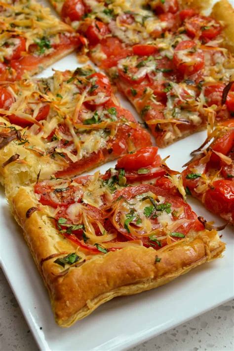 Tomato Tart Made Easy With Puff Pastry Small Town Woman