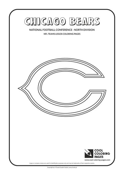 Cool Coloring Pages Chicago Bears - NFL American football teams logos coloring pages - Cool