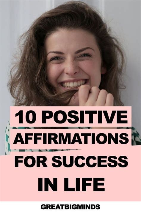 10 Positive Affirmations For Success In Life Positive Affirmations