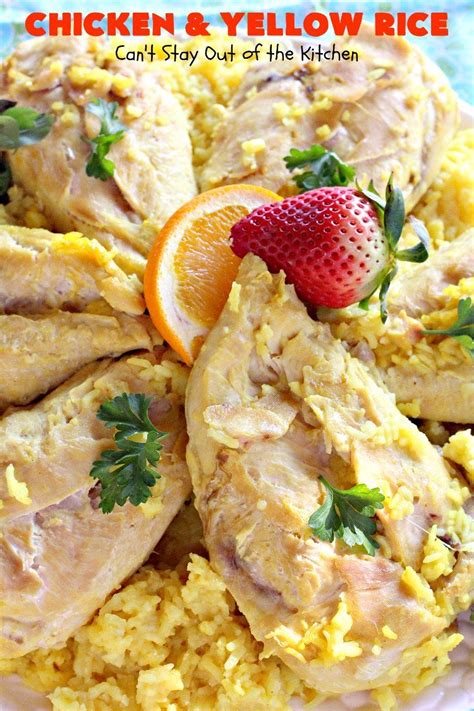 Stir, cover and leave to simmer for 6 mins. Chicken and Yellow Rice | Recipe | Chicken and yellow rice ...