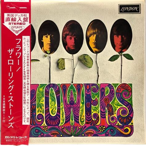 【uk盤 Lp】the Rolling Stones Flowers フラワー ザ・ローリング・ストーンズ 短冊帯 解説・歌詞付