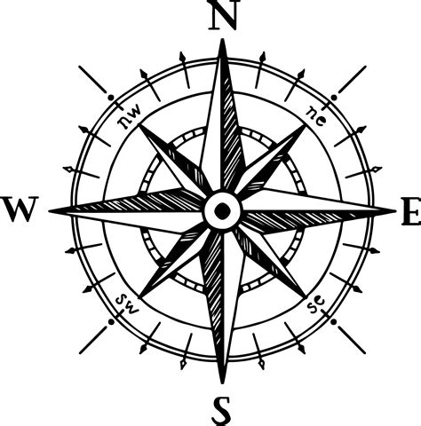 How To Draw Compass Rose Step By Step Guide Drawing All