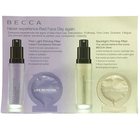Becca First Light Priming Filter And Backlight Priming Filter Sample Shopee Malaysia