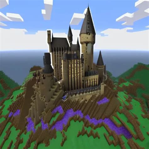 Hogwarts Castle Trending Minecraft Build Stable Diffusion OpenArt