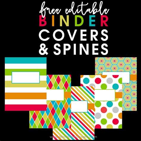 Back To School Binder Covers Free Editable Binder Cover And Spine