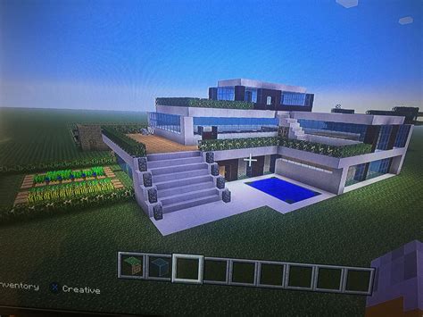 A Mansion I Built In Minecraft 💞💞 Mansions House Styles Minecraft