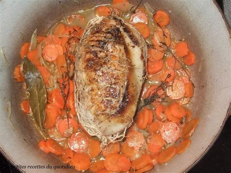 Aujourdhui une recette très simple, rapide et amusante pour les enfants. Rôti de dinde aux carottes en cocotte - Mes petites ...