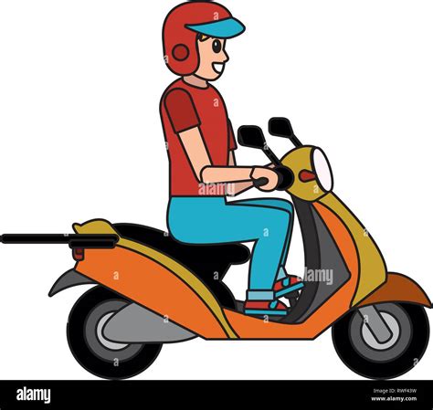 Vector Cartoon Motorcycle Fotos E Imágenes De Stock Alamy