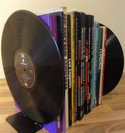 Handmade Upcycled Vinyl Record Bookends Vinyl Records Vinyl Bookends