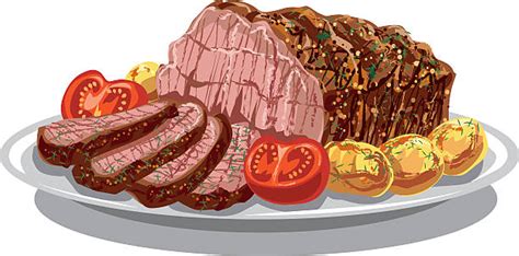 Royalty Free Roast Beef Clip Art Vector Images And Illustrations Istock