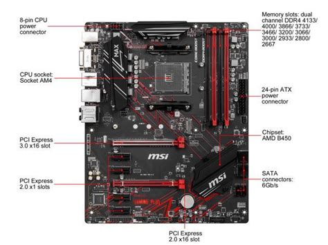 Msi B450 Gaming Plus Max Am4 Atx Amd Motherboard Neweggca