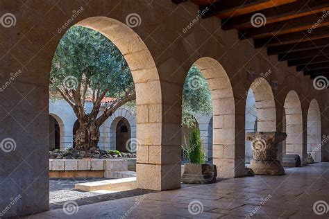 Courtyard Area Of Tabgha Or The Church Of The Multiplication Of The