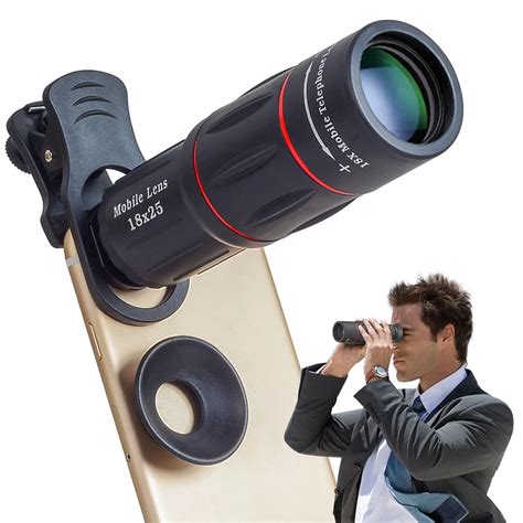 Apexel Universal 18x25 Monocular Zoom Hd Optical Cell Phone Lens