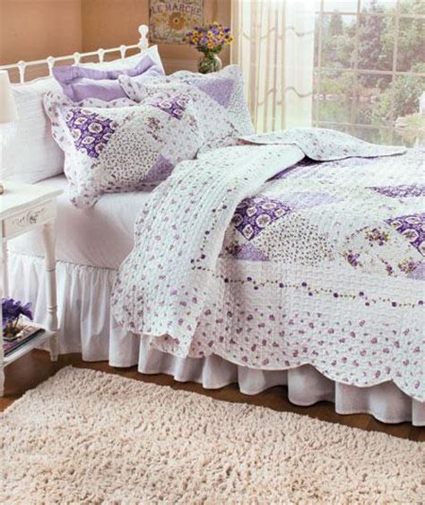 A wide variety of 100 cotton coverlet options are available to you, such as woven, rotary screen printing and embroidery.you can also choose from 100% cotton, silk. 3 Pc Purple Floral Cottage Patchwork Quilt Set Scalloped ...