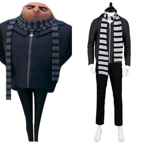 2017 Movie Despicable Me 3 Cosplay Costume Gru Outfit Halloween
