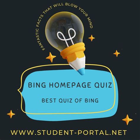 Bing Homepage Quiz Student Portal