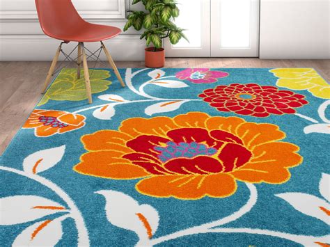 Ratings, based on 29 reviews. Well Woven Modern Rug Daisy Flowers Blue 5'X7' Floral ...