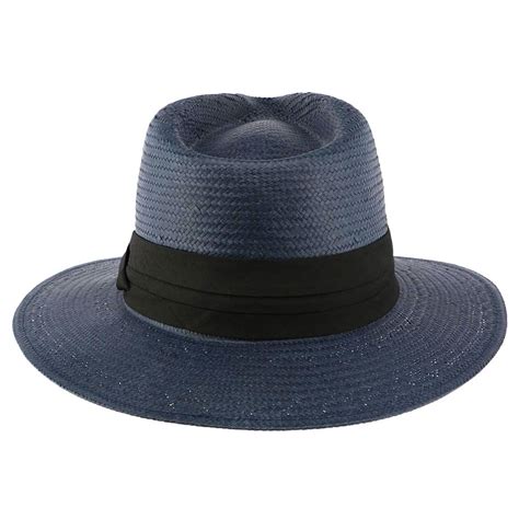 Cha·peaus or cha·peaux a hat. Chapeau de Paille Bleu Marine Théo esprit Panama Homme Femme Livré 48h