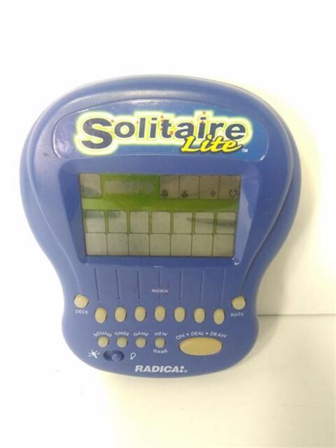 Vintage Radica Pocket Solitaire Game Travel Handheld Electronic 9916