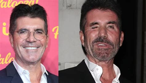 simon cowell snapped again with radically transforming face on date night with fiancée lauren