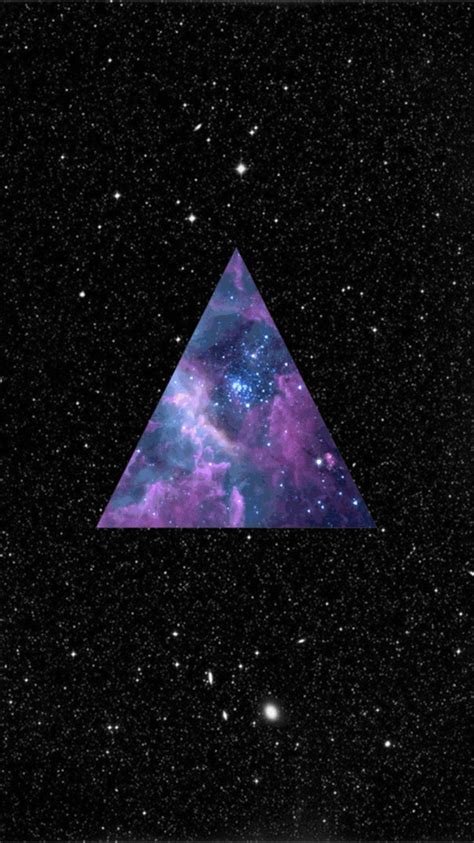 Galaxy Iphone Wallpaper Triangle Art
