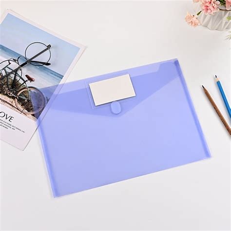 Plastic Envelopes Poly Envelopes 1pcs Clear Document Folders Plastic