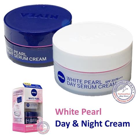 Nivea White Pearl Day Serum Cream Spf33 And Night Serum Cream Whitening