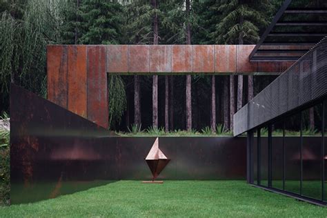 This Minimal Copper House Is Perfectly At One With Nature Steel