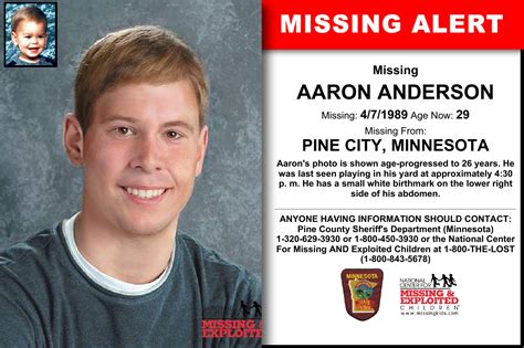 Aaron Anderson Age Now 29 Missing 04071989 Missing From Pine