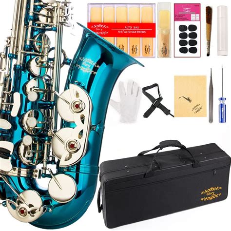 Glory Light Bluesilver Keys E Flat Alto Saxophone With