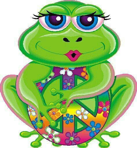 Hippies Clipart Esl Peace Frog Frog Art Frog Tattoos