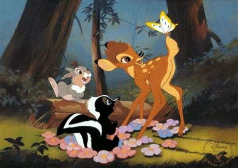 Bambi Thumper And Flower Disney Lithographs Bambi Disney Walt