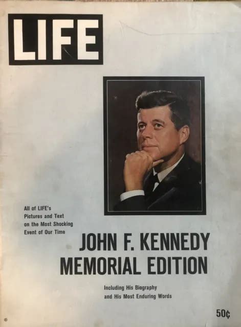 Vintage Life Magazine 1963 John F Kennedy Memorial Edition £798