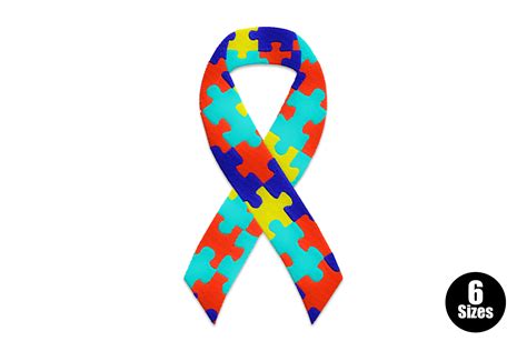 Autism Awareness Ribbon · Creative Fabrica