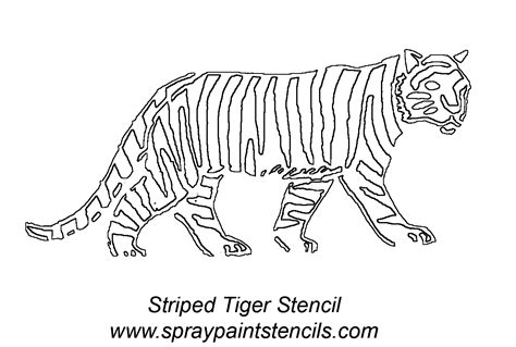 Printable Tiger Stencil Printable Word Searches