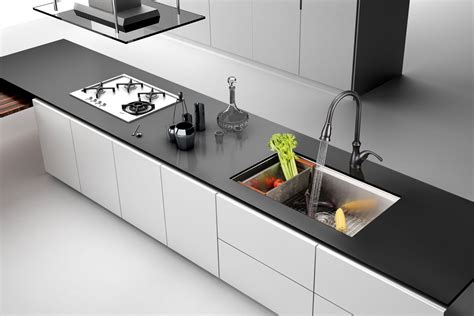 Kitchen sinks from emoderndecor.com featuring stainless steel kitchen sinks and apron front kitchen sinks at up to 70% off. 28-inch Workstation Ledge Undermount 16 Gauge Stainless ...