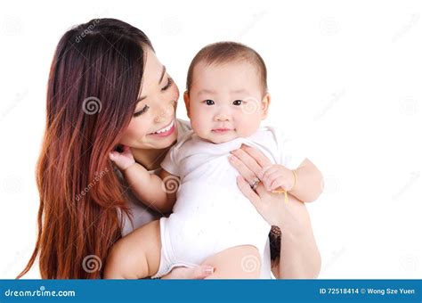 Asian Mother And Baby Stock Photo Image Of Lifestyle 72518414
