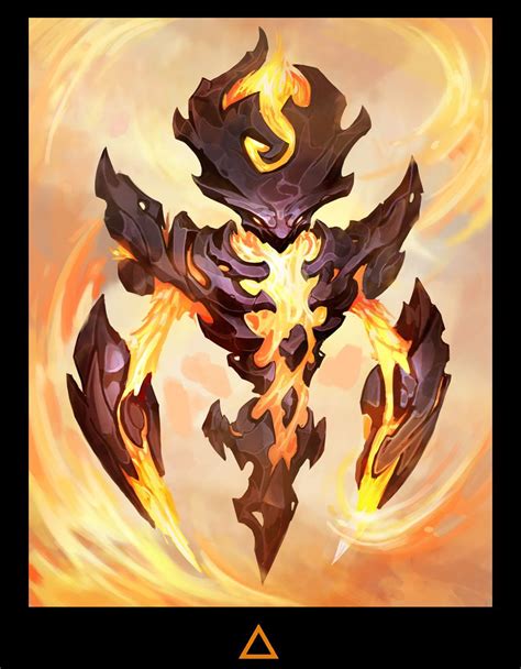 Fire Elemental Earth Elemental Yasen Stoilov Monster Concept Art