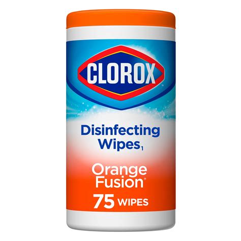 clorox disinfecting wipes bleach free cleaning wipes orange fusion 75 count