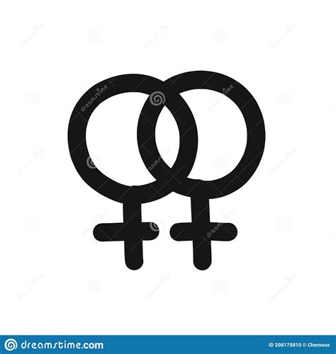 Lesbian Symbol Doodle Icon Vector Line Illustration Stock Vector Illustration Of Love
