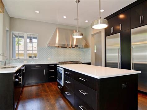 Black and white kitchen designed by sacramento street. Contemporary Black and White Kitchen With Stainless ...