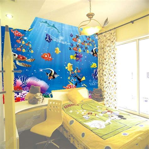 Available are wall plates, mitten sets, bedding set and comforters. Finding Nemo bedroom-children's room murals | Kids bedroom ...