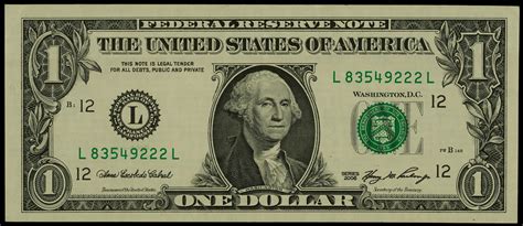 One Dollar Bill Front