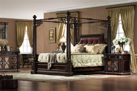 Bedroom sets | black canopy bedroom sets. The Le Palais Formal Canopy Bedroom Collection by Orleans ...