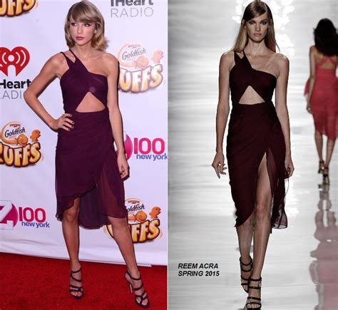 Taylor Swift Wears Reem Acra 2014 Iheartradio Jingle Ball Fashionsizzle