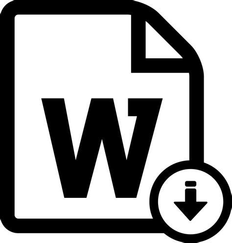Word Download Svg Png Icon Free Download 106120 Onlinewebfontscom