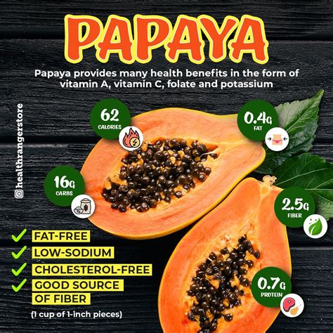 Papaya Nutritional Facts Nutrition Facts Nutrition Cholesterol Free