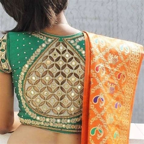 20 Latest Blouse Back Neck Designs For Pattu Silk Sarees 2023